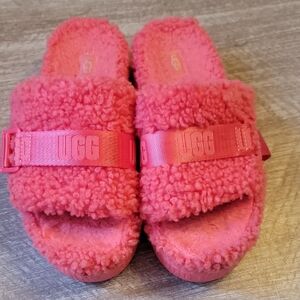 UGG Fuzzy Coral Slippers